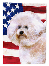 Load image into Gallery viewer, Bichon Frise #2 Patriotic Flag Canvas House Size BB9705CHF