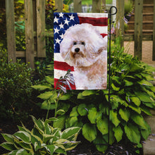Load image into Gallery viewer, Bichon Frise #2 Patriotic Garden Flag - Outdoor Decorative Yard Flag BB9705GF