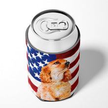 Load image into Gallery viewer, Cocker Spaniel Patriotic Can or Bottle Hugger BB9706CC