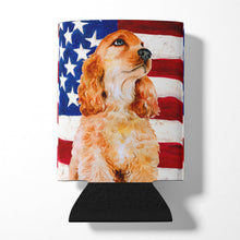 Load image into Gallery viewer, Cocker Spaniel Patriotic Can or Bottle Hugger BB9706CC