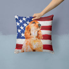 Load image into Gallery viewer, Cocker Spaniel Patriotic Throw Pillow - 14x14 Decorative Pillow – Art for Your Home &amp; Patio BB9706PW1414