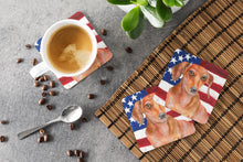 Load image into Gallery viewer, Red Dachshund Patriotic Foam Coaster  BB9707FC