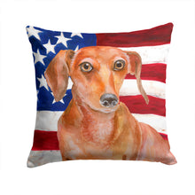 Load image into Gallery viewer, Red Dachshund Patriotic Throw Pillow - 14x14 Decorative Pillow – Art for Your Home &amp; Patio BB9707PW1414