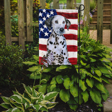 Load image into Gallery viewer, Dalmatian Puppy Patriotic Garden Flag - Outdoor Decorative Yard Flag BB9708GF