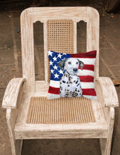 Load image into Gallery viewer, Dalmatian Puppy Patriotic Fabric Decorative Pillow BB9708PW1818