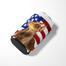 Load image into Gallery viewer, Doberman Pinscher Patriotic Can or Bottle Hugger BB9709CC