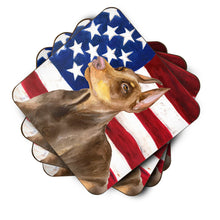 Load image into Gallery viewer, Doberman Pinscher Patriotic Foam Coaster  BB9709FC