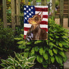 Load image into Gallery viewer, Doberman Pinscher Patriotic Garden Flag - Outdoor Decorative Yard Flag BB9709GF