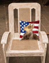Load image into Gallery viewer, Doberman Pinscher Patriotic Fabric Decorative Pillow BB9709PW1818