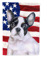 Load image into Gallery viewer, French Bulldog Black White Patriotic Garden Flag - Outdoor Decorative Yard Flag BB9710GF