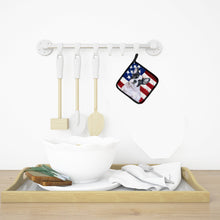 Load image into Gallery viewer, French Bulldog Black White Patriotic Pot Holders - Set of 2 - Heat-Resistant Kitchen Essentials BB9710PTHD