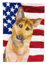 Load image into Gallery viewer, German Shepherd #2 Patriotic Flag Canvas House Size BB9711CHF