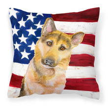 Load image into Gallery viewer, German Shepherd #2 Patriotic Fabric Decorative Pillow BB9711PW1818