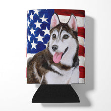 Load image into Gallery viewer, Siberian Husky #2 Patriotic Can or Bottle Hugger BB9712CC