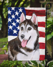 Load image into Gallery viewer, Siberian Husky #2 Patriotic Garden Flag - Outdoor Decorative Yard Flag BB9712GF