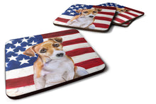 Load image into Gallery viewer, Jack Russell Terrier #2 Patriotic Foam Coaster  BB9713FC