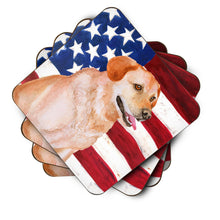 Load image into Gallery viewer, Labrador Retriever Patriotic Foam Coaster  BB9714FC