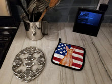 Load image into Gallery viewer, Pharaoh Hound Patriotic Pot Holders - Set of 2 - Heat-Resistant Kitchen Essentials BB9715PTHD