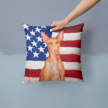 Load image into Gallery viewer, Pharaoh Hound Patriotic Throw Pillow - 14x14 Decorative Pillow – Art for Your Home &amp; Patio BB9715PW1414