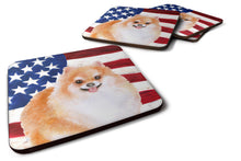 Load image into Gallery viewer, Pomeranian #2 Patriotic Foam Coaster  BB9716FC