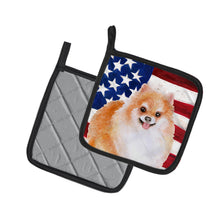 Load image into Gallery viewer, Pomeranian #2 Patriotic Pot Holders - Set of 2 - Heat-Resistant Kitchen Essentials BB9716PTHD