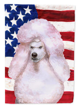 Load image into Gallery viewer, White Standard Poodle Patriotic Garden Flag - Outdoor Decorative Yard Flag BB9717GF