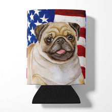 Load image into Gallery viewer, Fawn Pug Patriotic Can or Bottle Hugger BB9718CC