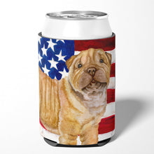 Load image into Gallery viewer, Shar Pei Puppy Patriotic Can or Bottle Hugger BB9719CC