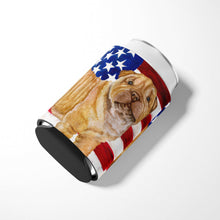 Load image into Gallery viewer, Shar Pei Puppy Patriotic Can or Bottle Hugger BB9719CC