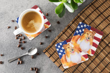 Load image into Gallery viewer, Sheltie Patriotic Foam Coaster  BB9720FC