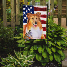 Load image into Gallery viewer, Sheltie Patriotic Garden Flag - Outdoor Decorative Yard Flag BB9720GF