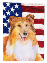 Load image into Gallery viewer, Sheltie Patriotic Garden Flag - Outdoor Decorative Yard Flag BB9720GF