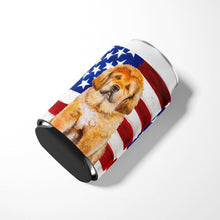 Load image into Gallery viewer, Tibetan Mastiff Patriotic Can or Bottle Hugger BB9721CC