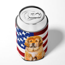 Load image into Gallery viewer, Tibetan Mastiff Patriotic Can or Bottle Hugger BB9721CC
