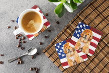 Load image into Gallery viewer, Tibetan Mastiff Patriotic Foam Coaster  BB9721FC