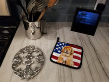Load image into Gallery viewer, Tibetan Mastiff Patriotic Pot Holders - Set of 2 - Heat-Resistant Kitchen Essentials BB9721PTHD