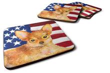 Load image into Gallery viewer, Toy Terrier Patriotic Foam Coaster  BB9722FC