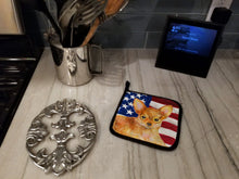 Load image into Gallery viewer, Toy Terrier Patriotic Pot Holders - Set of 2 - Heat-Resistant Kitchen Essentials BB9722PTHD