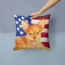 Load image into Gallery viewer, Toy Terrier Patriotic Throw Pillow - 14x14 Decorative Pillow – Art for Your Home &amp; Patio BB9722PW1414