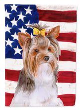 Load image into Gallery viewer, Yorkshire Terrier #2 Patriotic Garden Flag - Outdoor Decorative Yard Flag BB9723GF