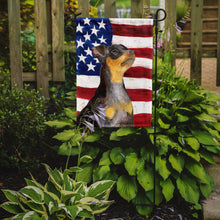 Load image into Gallery viewer, Miniature Pinscher #2 Patriotic Garden Flag - Outdoor Decorative Yard Flag BB9724GF