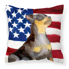 Load image into Gallery viewer, Miniature Pinscher #2 Patriotic Fabric Decorative Pillow BB9724PW1818