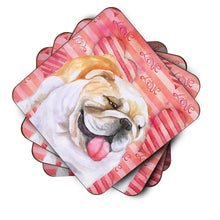 Load image into Gallery viewer, English Bulldog Love Foam Coaster  BB9726FC