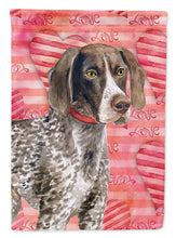 Load image into Gallery viewer, German Shorthaired Pointer Love Garden Flag - Outdoor Decorative Yard Flag BB9728GF