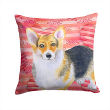 Load image into Gallery viewer, Pembroke Corgi Love Throw Pillow - 14x14 Decorative Pillow – Art for Your Home &amp; Patio BB9729PW1414