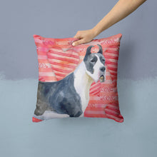 Load image into Gallery viewer, Harlequin Great Dane Love Throw Pillow - 14x14 Decorative Pillow – Art for Your Home &amp; Patio BB9730PW1414