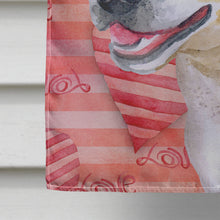 Load image into Gallery viewer, American Staffordshire Love Flag Canvas House Size BB9731CHF