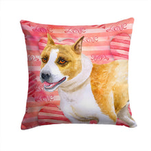 Load image into Gallery viewer, American Staffordshire Love Throw Pillow - 14x14 Decorative Pillow – Art for Your Home &amp; Patio BB9731PW1414