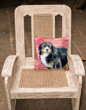 Load image into Gallery viewer, Bernese Mountain Dog Love Fabric Decorative Pillow BB9732PW1818