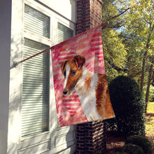 Load image into Gallery viewer, Smooth Fox Terrier Love Flag Canvas House Size BB9734CHF